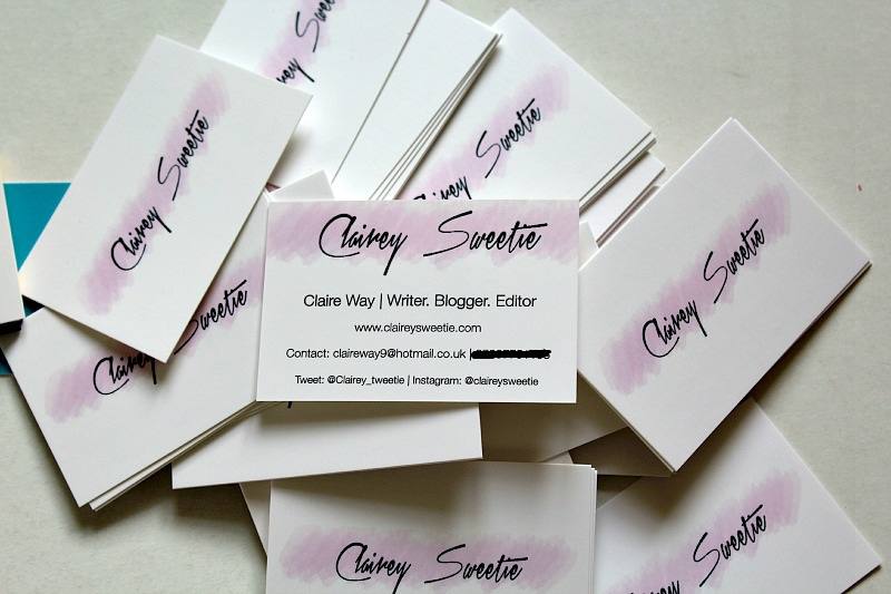 Promoting your blog - business cards