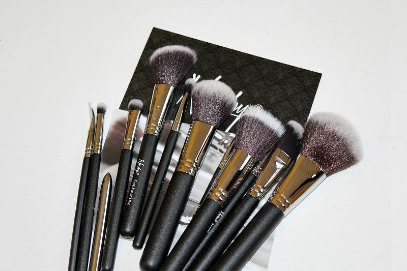 Nanshy Masterful Collection onyx black makeup brushes