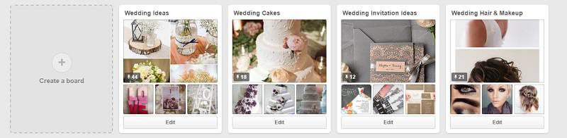 Pinterest Boards - Wedding Planning