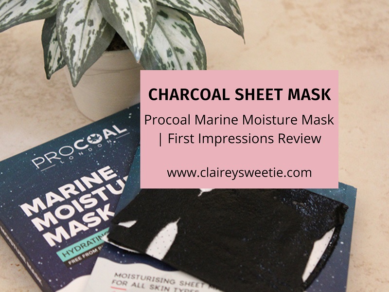 Charcoal face mask procoal marine moisture